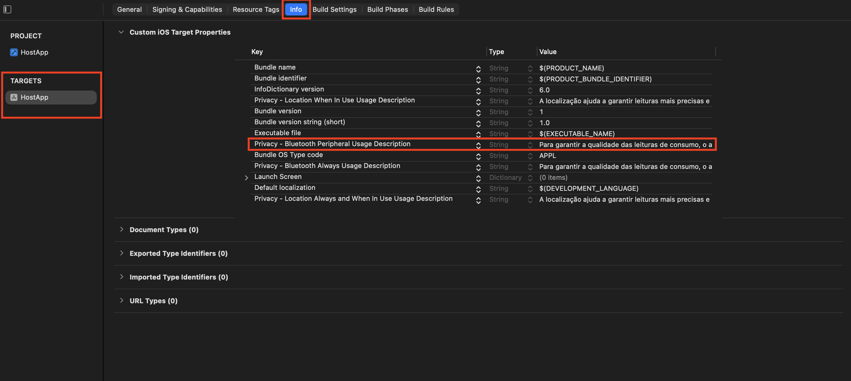 IMG-17 — Bluetooth Peripheral permission setup in the Host App