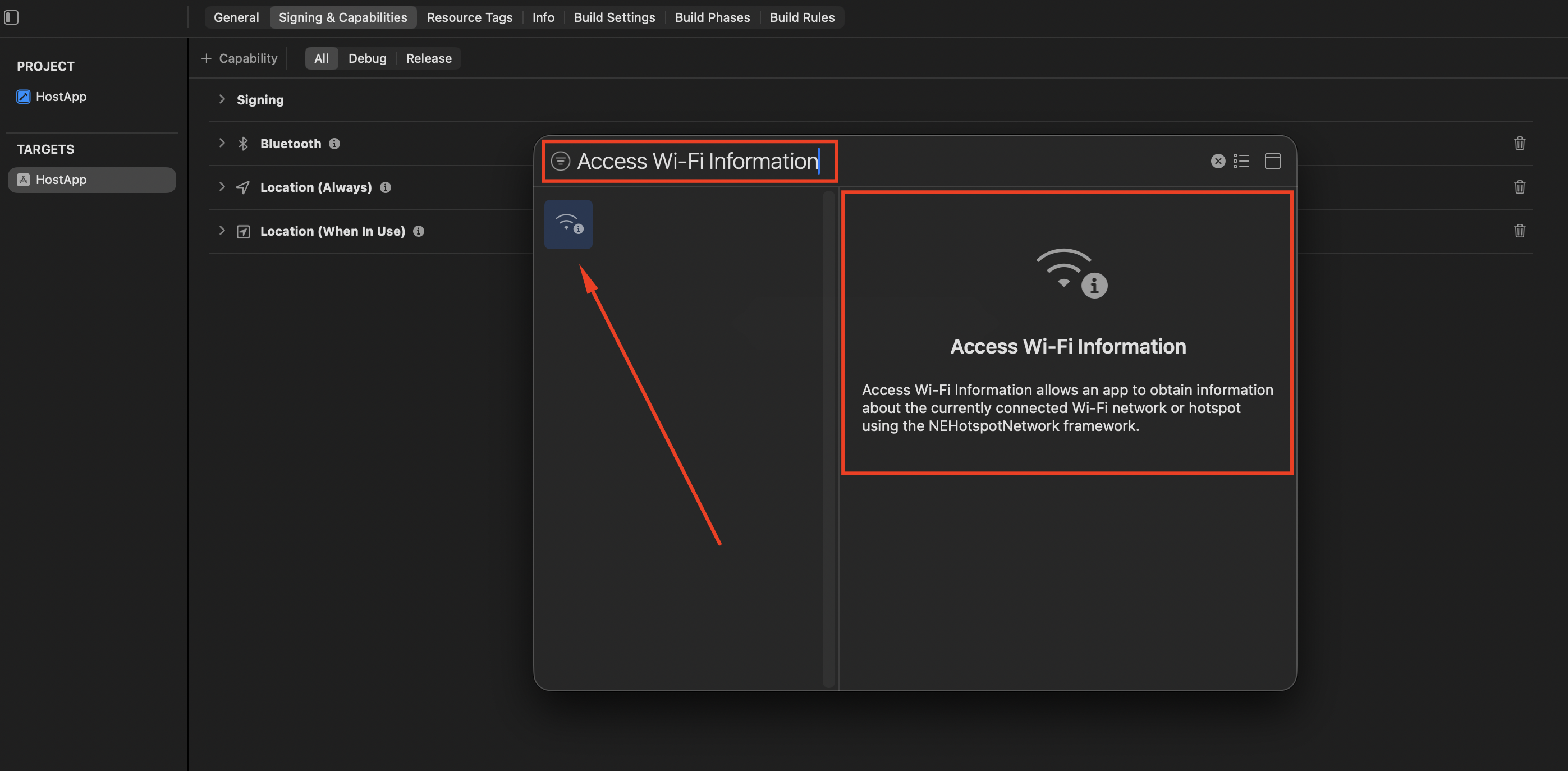 IMG-20 — Access Wi-Fi Information capability in the Host App